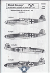 THIRD GROUP DECALS 1/48 MESSERSCHMITT BF 109 #19 K-4 III/JG 27