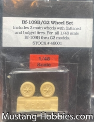 TRUE DETAILS 1/48 BF-109B/G2 WHEEL SET