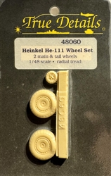 TRUE DETAILS 1/48 HEINKEL HE-111 WHEEL SET