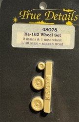 TRUE DETAILS 1/48 HE-162 WHEEL SET