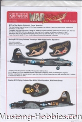 WARBIRDS DECALS 1/48 B17Gs Wee Wille, Tondalayo