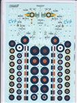 XTRADECALS 1/72 FIGHTERS OVER AFRICA AND THE MEDITERRANEAN PART 1