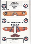 YELLOW-WINGS DECALS 1/48 U.S. National Insignia Neutrality Patrol 24" & 36" Stars