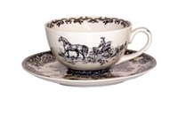 Black Virginia Tea Cup & Saucer | Gettysburg Emporium