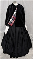 Black Velvet Shoulder Cape | Gettysburg Emporium