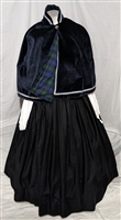 Dark Blue Velvet Shoulder Cape | Gettysburg Emporium