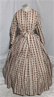 Cream Day Dress with Floral Pattern | Gettysburg Emporium