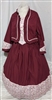 Burgundy Tea Dress | Gettysburg Emporium