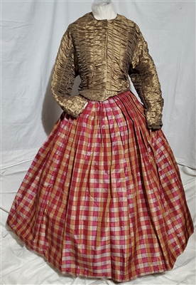 Beige, Pink, and Purple Traveling Dress | Gettysburg Emporium