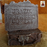 Natural Artisan Handmade Bar Soap  Brazilian Coffee Espresso Soap Hint of Vanilla