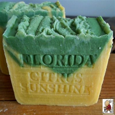 Natural Handmade Citrus Artisan Soap with Mango Butter and Tangerines,  All Natural Skin Care Soap  Orange And Lime
