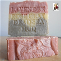Handcrafted Natural Artisan Soap French  Lavender with Dead Sea Mud and French Rose Clay Natural
