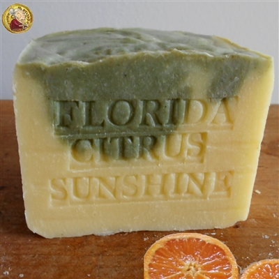 Artisan ( Large Aged Bar Soap ) Handmade Florida - Citrus Sunshine with Mango Butter Soap