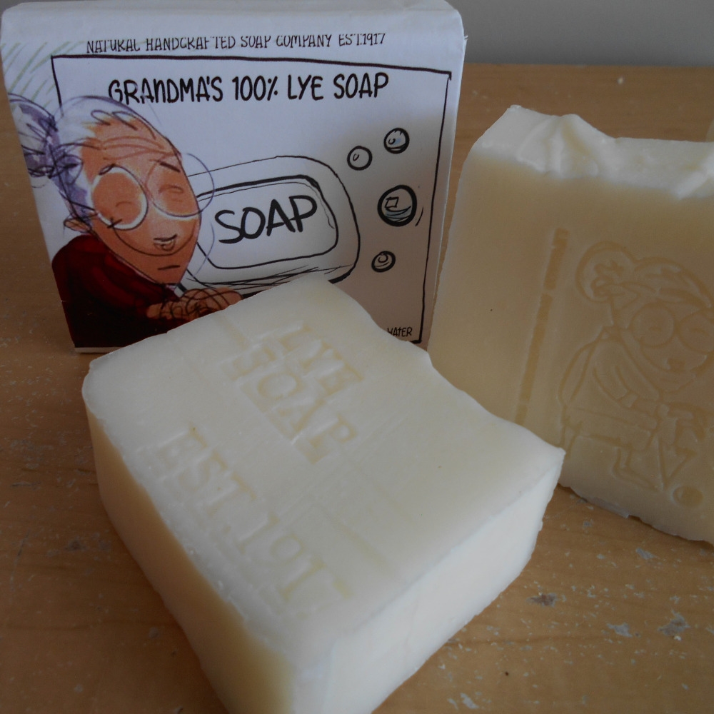 Grandmas Pure & Natural Lye Soap, Pure - 6 oz