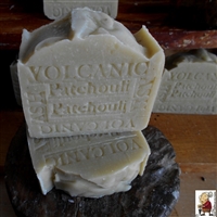Volcanic Ash Natural Soap Bar With Shea Butter and scented with Patchouli ,Natural Skin Care Handcrafted Soap  -