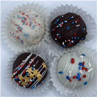 Patriotic Cake Truffles