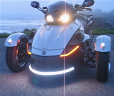 Can-Am Spyder Front Side Driving/Turn Signal LED Light - Evil Fangz