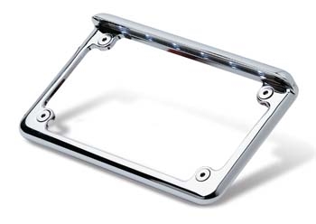 Aluminum Motorcycle License Plate Holder With LED Light Frame - Full Deckz