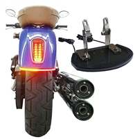 Dual color Indian motorcycles Scout under fender light