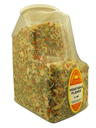 VEGETABLE FLAKES  3 LB. RESTAURANT SIZE JUG &#9408;