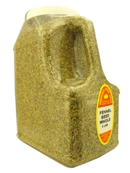 FENNEL SEED WHOLE 5 LB. RESTAURANT SIZE JUG&#9408;