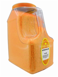 SPRINKLES ORANGE 9 LB. RESTAURANT SIZE JUG&#9408;