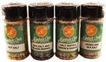Salt, Pepper, Garlic & Onion Combos, 4 Pack of Mini Jars