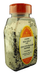 SEA SALT and  CRACKED BLK PEPPER