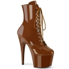 ankle mid calf boots caramel patent caramel