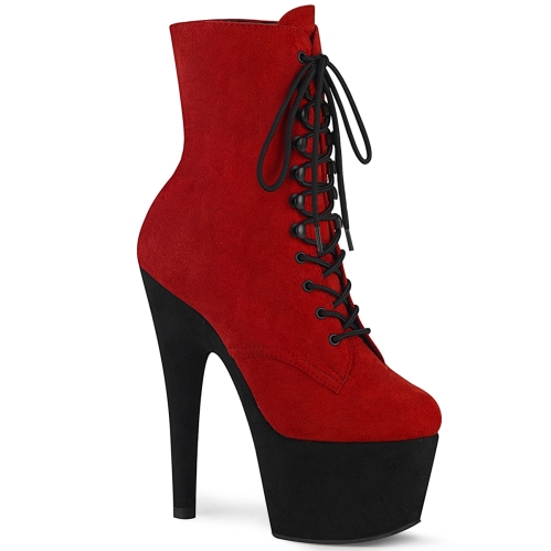 adore 1020fstt red faux suede black faux suede