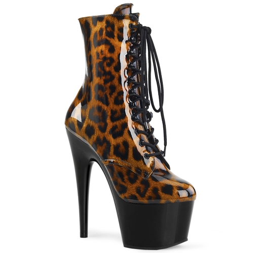 adore 1020lp brown black leopard patent black