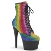 ankle mid calf boots rainbow rs black matte
