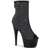 ankle mid calf boots black fabric rs mesh black ma