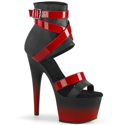 adore 700 15 black faux leather red patent black r