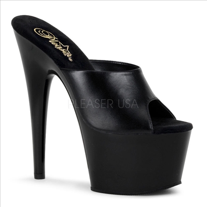 Basic Stripper Shoe Black Leather