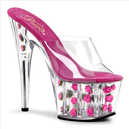 Hot Pink Roses Adorable Exotic Entertainer Shoe
