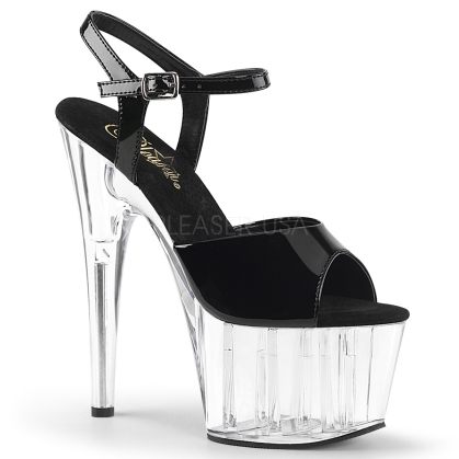 Black Patent Leather Light Weight Stripper Shoe