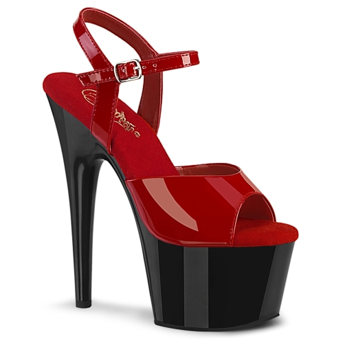 7inch   7 1 2inch heel red patent black