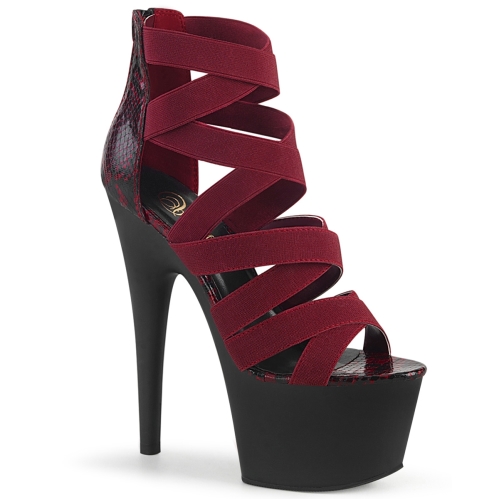 adore 748sp wine elastic band snake print patent b