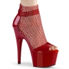 7inch   7 1 2inch heel red patent rs mesh red