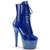 ankle mid calf boots blue holo patent blue ab rs