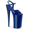 10inch heel royal blue patent royal blue