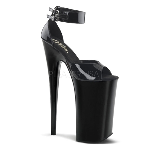 No dancing allowed in these extremely tall Pleaser shoes. For fun you can wear these 10 inch heels, 6 1/4 inch platforms, D'Orsay closed back sandals for dancing.