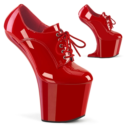 8inch heel red patent red