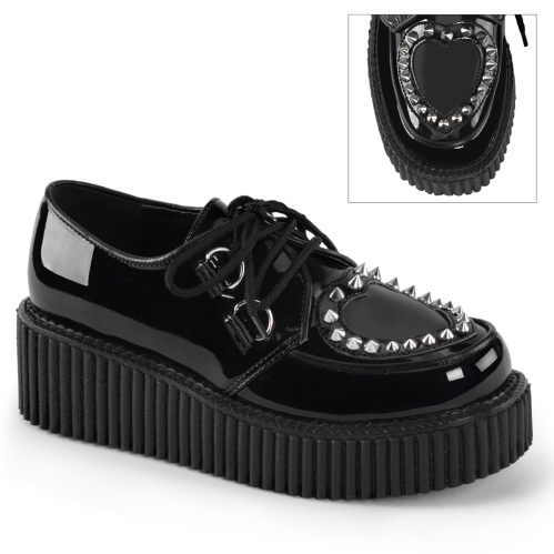 vegan black patent pvc