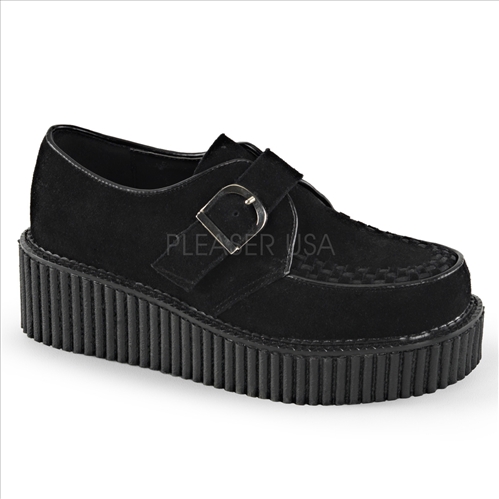 monk creeper D shaped buckle shoes