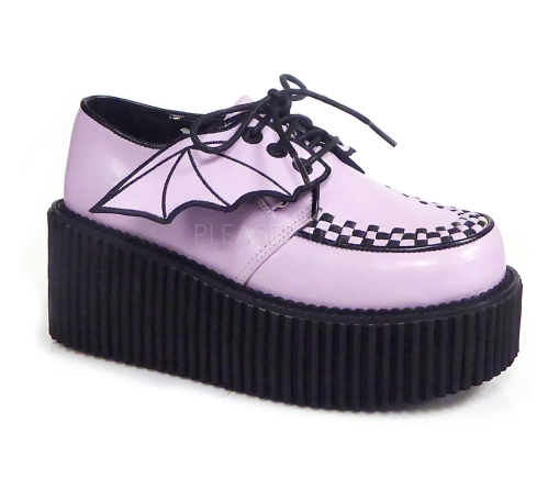 baby pink platform creeper shoes