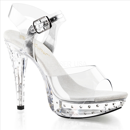 rhinestone studded platform shoes