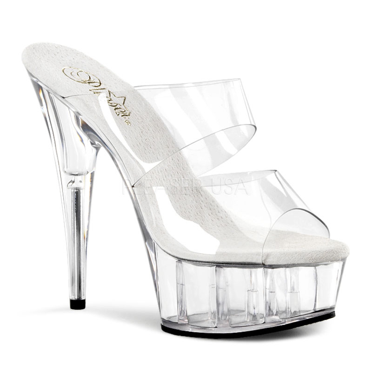 Women's 6 Inch Spiral Ankle Wrap Platform Sand (Silver/Clear;11) :  Amazon.in: Toys & Games