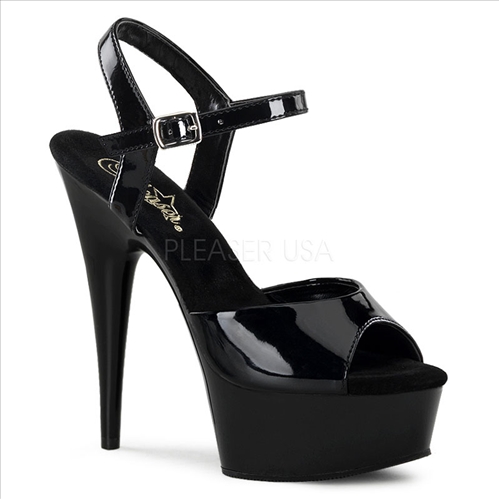 6inch Stiletto Black Patent Exotic Dance Shoe